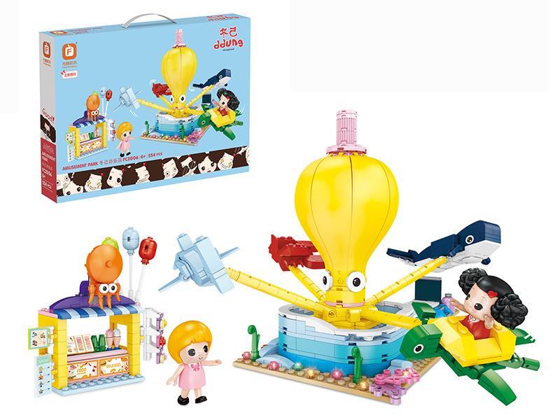 Ddung Amusement Park Building Blocks 554pcs