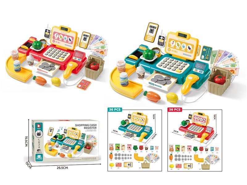 36Pcs Funny Supermarket Cash Register Upgrade