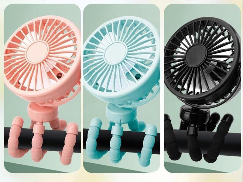 Three Speed Mini Fan With White Light