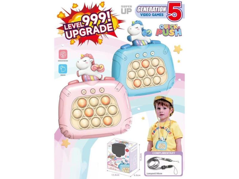 Second-Generation Speedpush Push-Button Game Console Unicorn 999 Levels