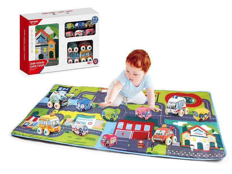 Baby Cloth Car + Game Carpet Set