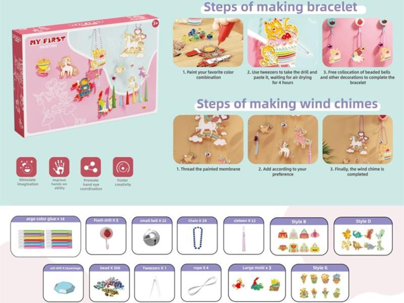 DIY Crystal Glue Painting