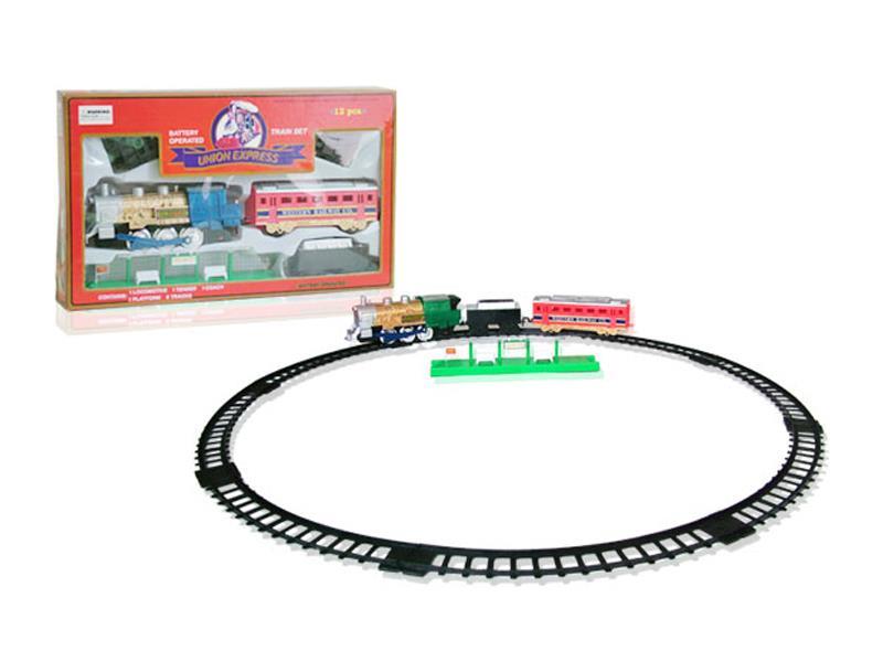 B/O train with smoke and orbit