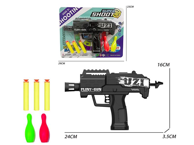 Uzi Soft Bullet Gun With Bowling Toy