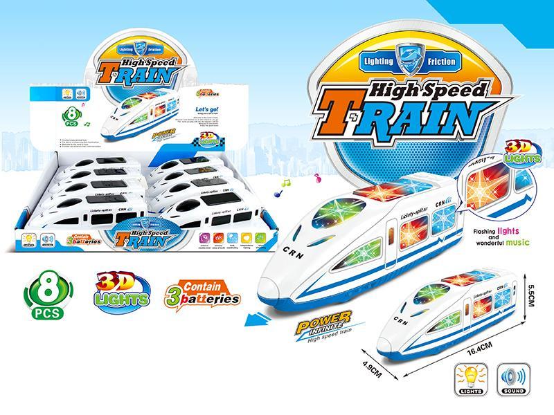 Friction  High-Speed Train With Flash