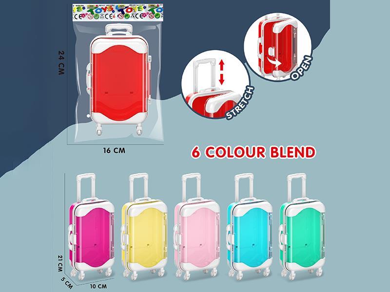 Mini Transparent Solid Color Luggage