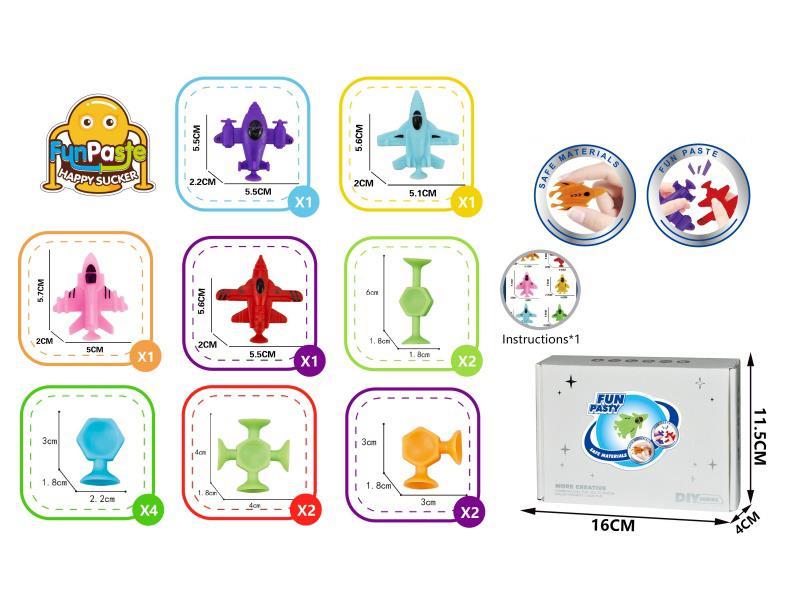 Military Fighter Jets + 14 Pieces Of Hexagonal Small Ones