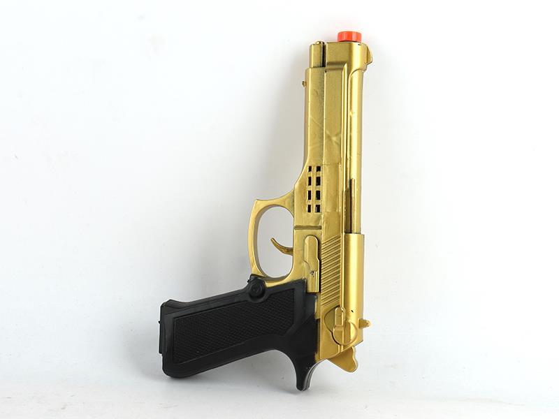 Spray-Painted Golden Flint Gun Toy