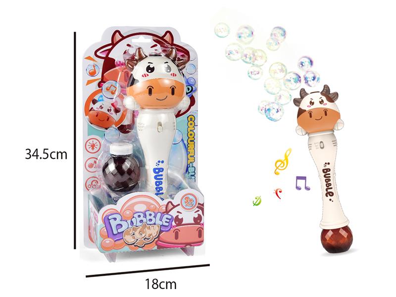 Electric Cattle Bubble Stick(Light And Music)
