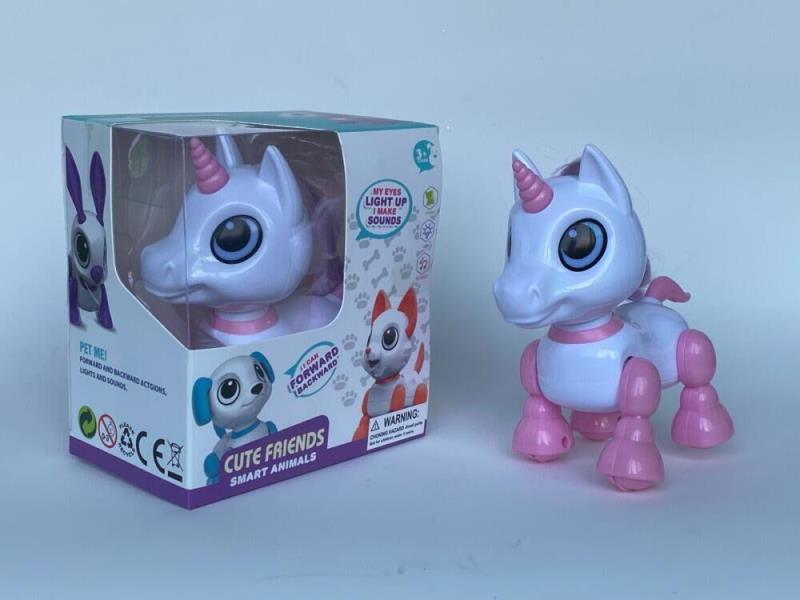 (Pinkish-White)  Mini Electric Horse