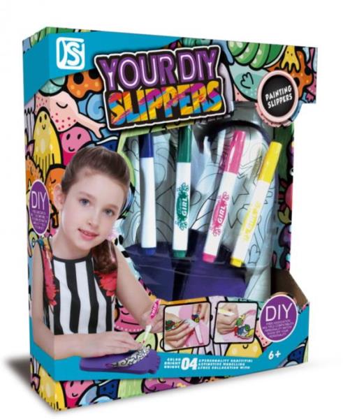 DIY Fabric Coloring Shoes