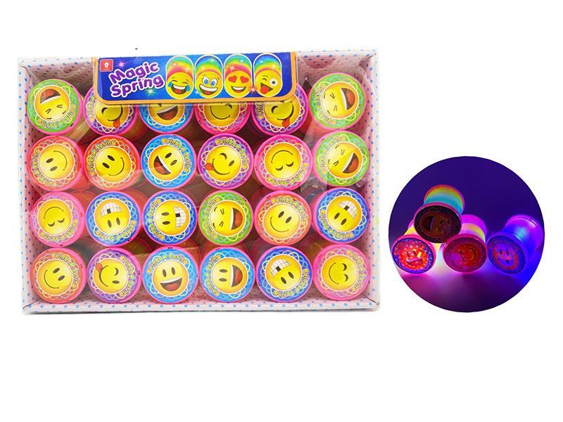 Expression Face  Rainbow Spring With Light 24pcs