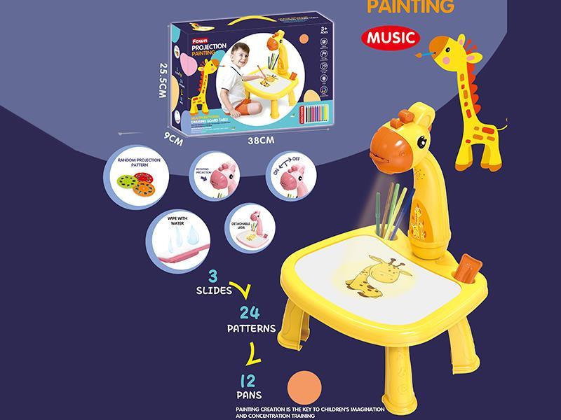 Fawn Projection Painting Table (Yellow ,Music)