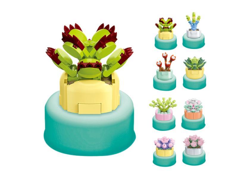 Succulent Potted Plants Building Blocks