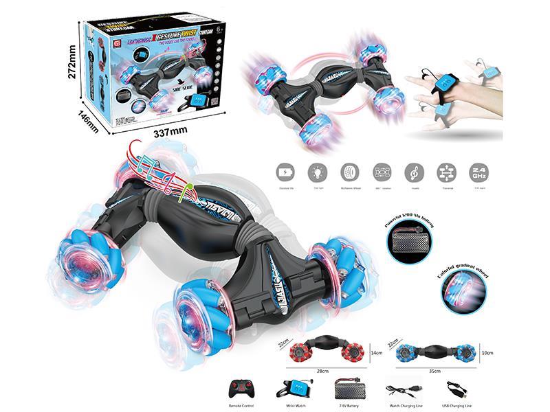 Dual Modes Twist Stunt Car With Light ANd Music