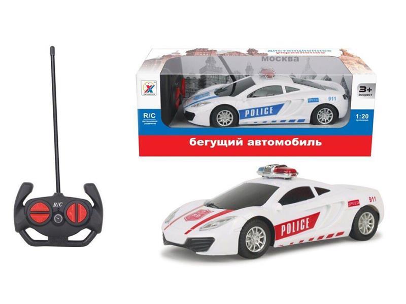 1:20 4-Channel Remote Control Police Car With Lights