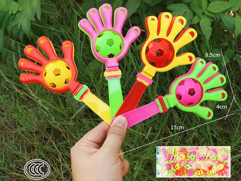 12pcs Soccer Hand Clapper Rattles