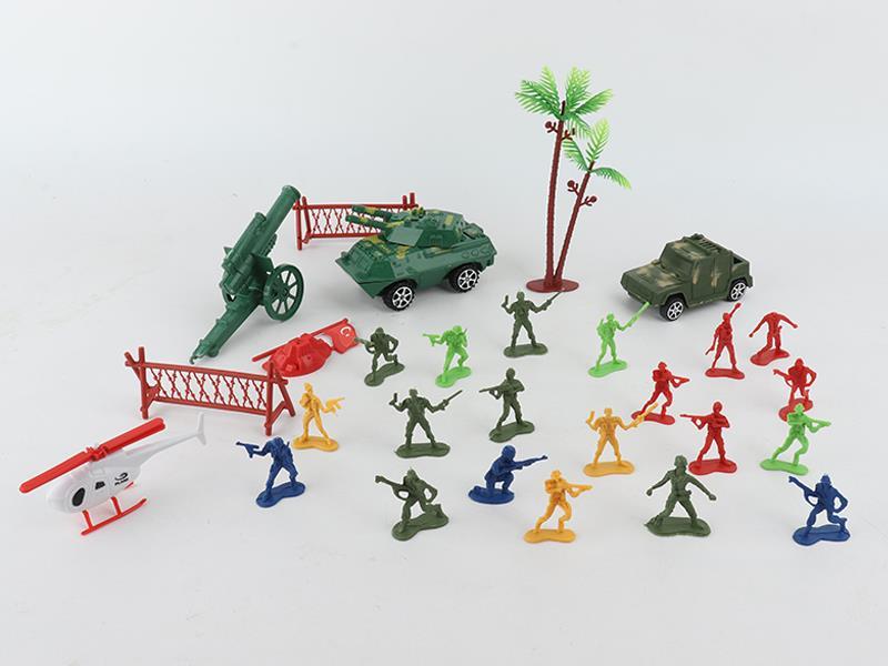 29PCS 4.5Cm Military Set
