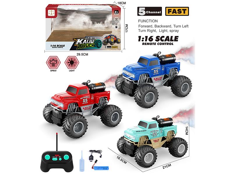 1:16 5CH Remote Control Spray Pickup Climbing Car
