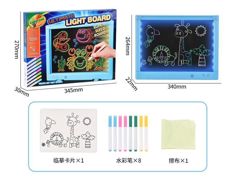 14 Inch Drawing Board With Light And Music