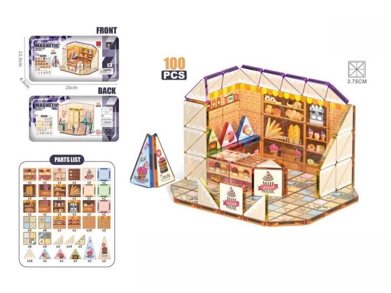 3.75CM Mini Magnetic Sheet - Cake Shop 100PCS