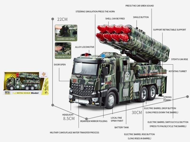 Multifunctional Alloy Friction Electric Missile Vehicle
