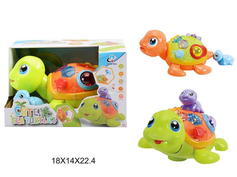 Cartoon Multifunctional B/O Turtle With Light And Music