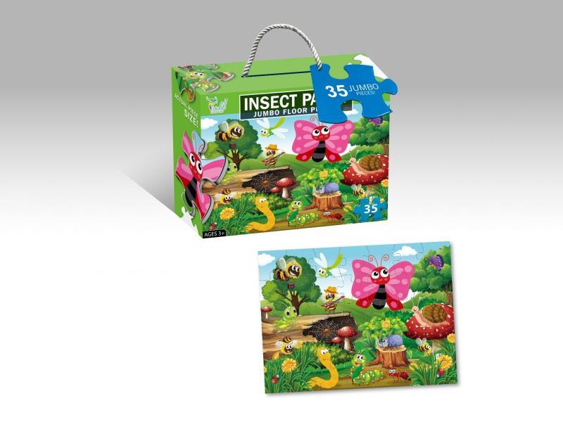 35-Piece Insect Gathering Jigsaw Puzzle