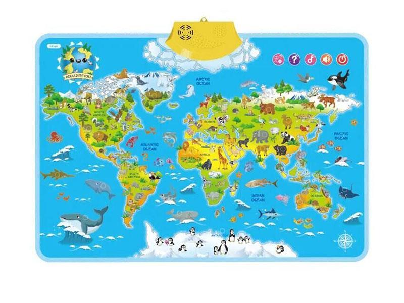 World Map Animal Learning Machine