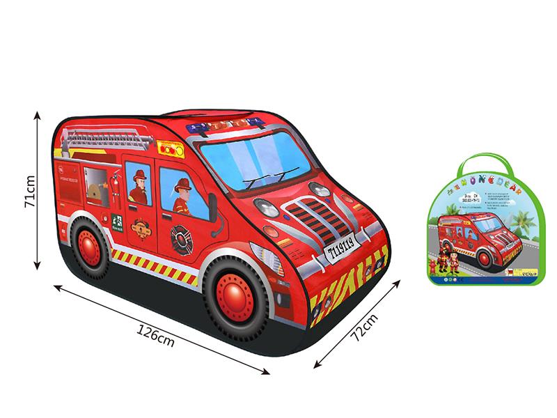 Large Fire Engine Shape Children Play Tent