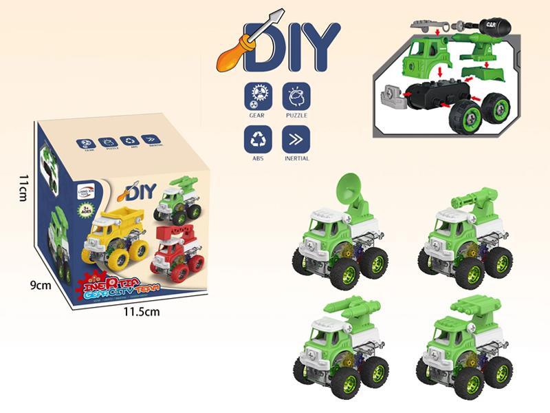 Disassembly And Assembly Of Stunt Gear Car Military Vehicle