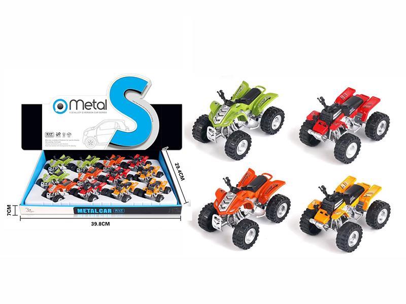 Alloy Pull Back ATV Motorcycle 12PCS