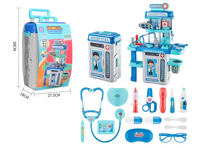 Medical Instrument Table Transformable Luggage 15PCS