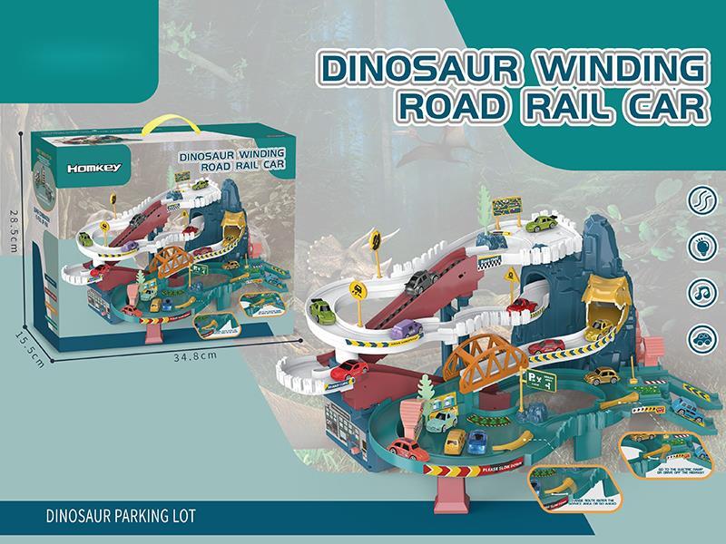 Dinosaur Winding Road Rail Car