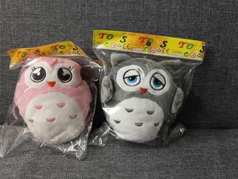 Hand-Cranked Vocal Owl Plush Comfort Toy