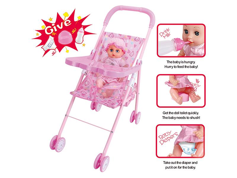 Baby Stroller With Dinner Plate + 12