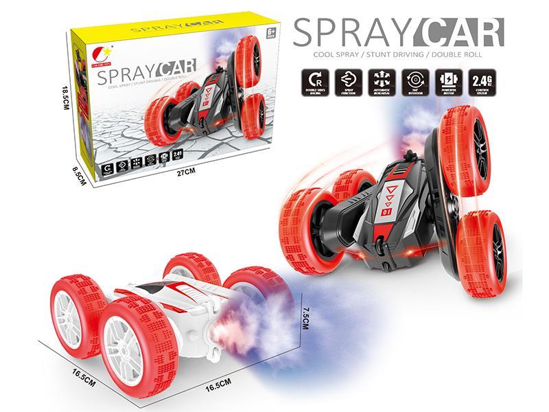 2.4G Remote Control Spray Double-Sided Stunt Car