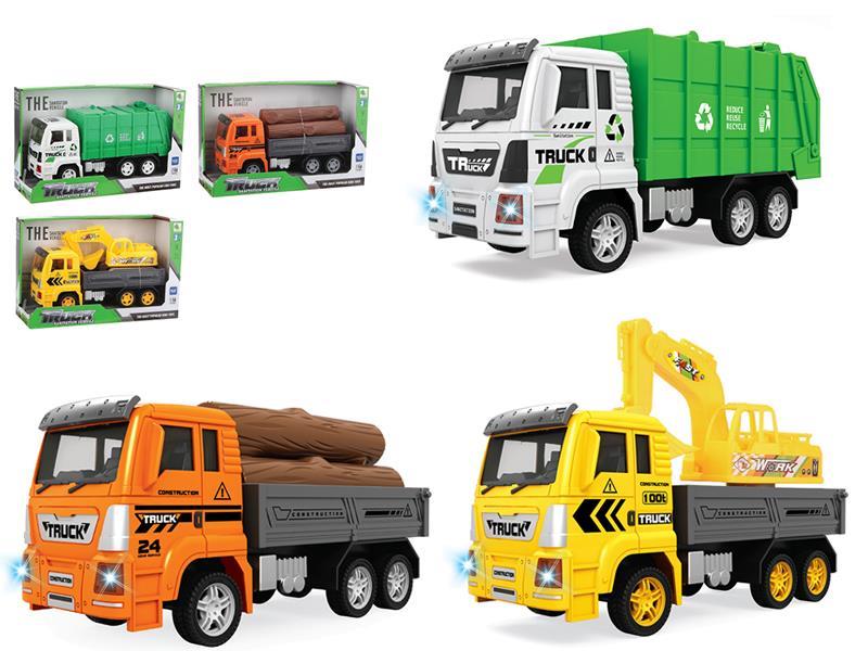 Friction Engineering Truck With Light,Music