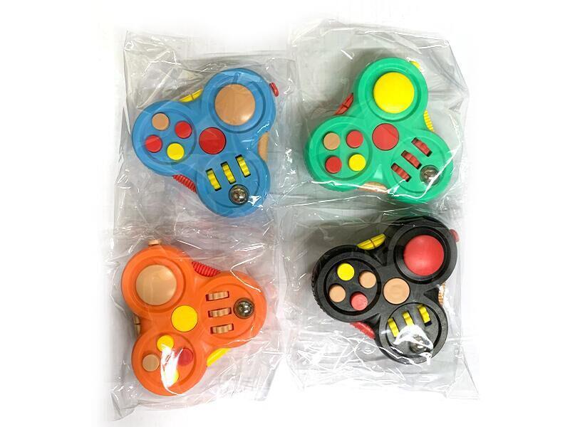 Solid Color Three-Finger Decompression Gyroscope