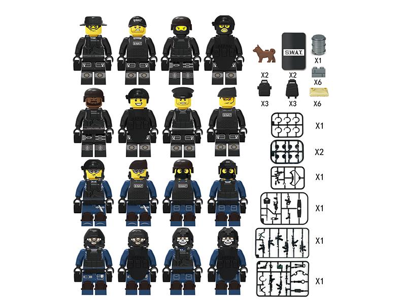 Special Policeman Building Blocks Figures Toys