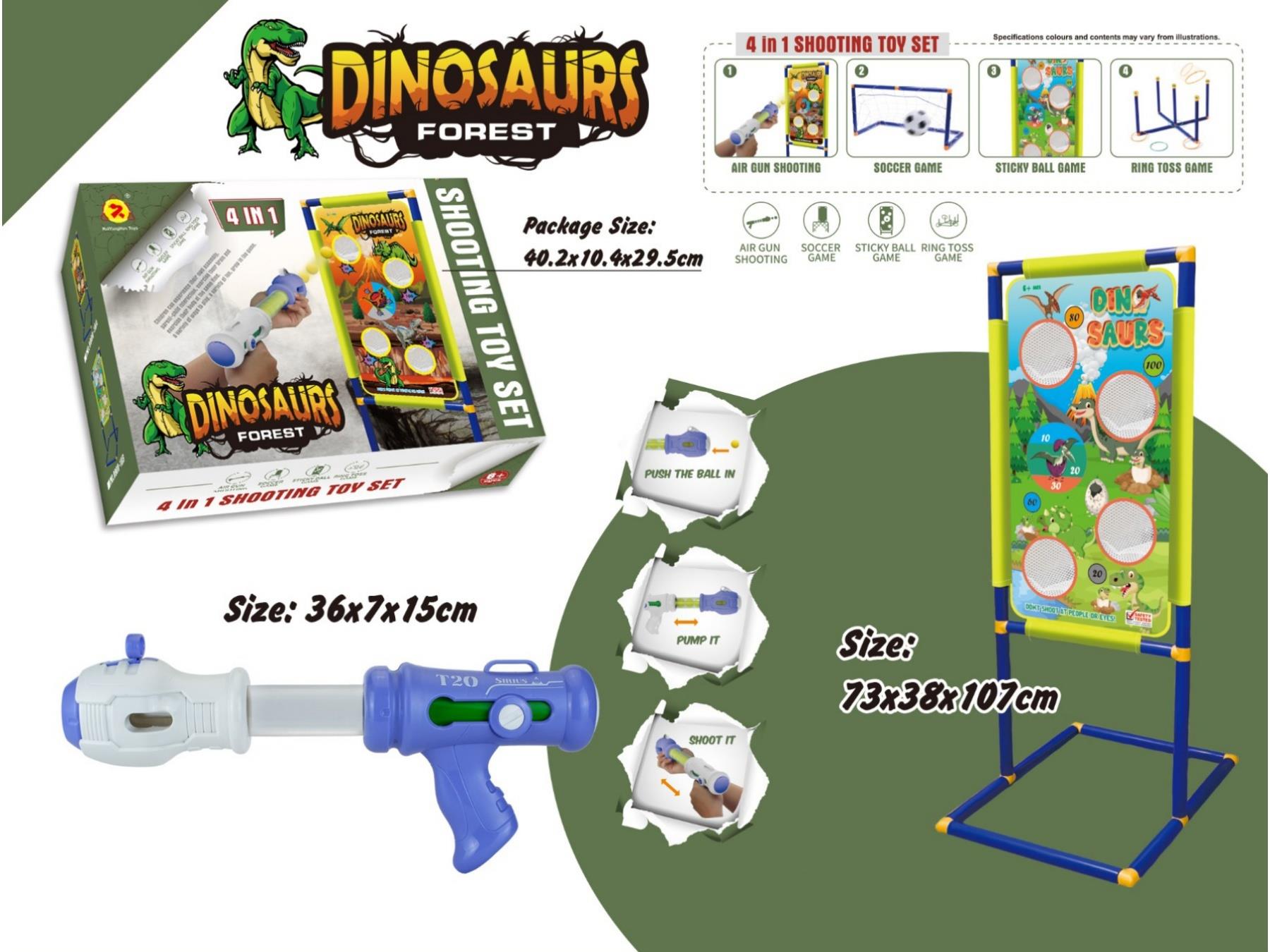 Four-In-One 1 Dinosaur Target