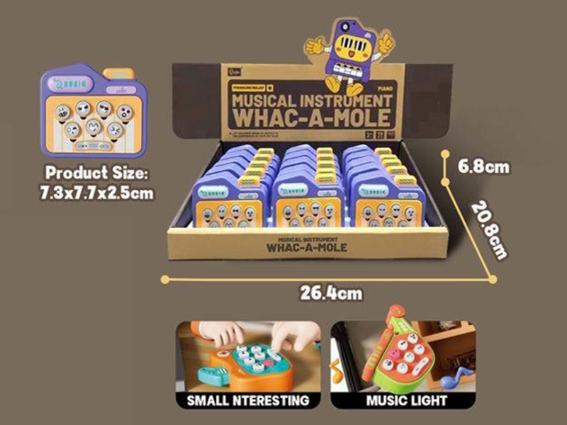 Piano Whack A Mole Game Console(With Light And Music)