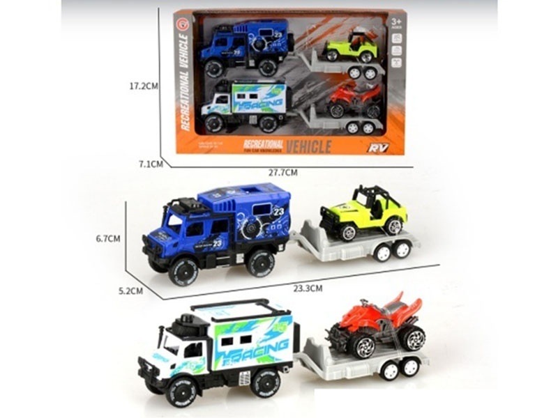 Small-Sized Inertial Single-Row Racing Car Set