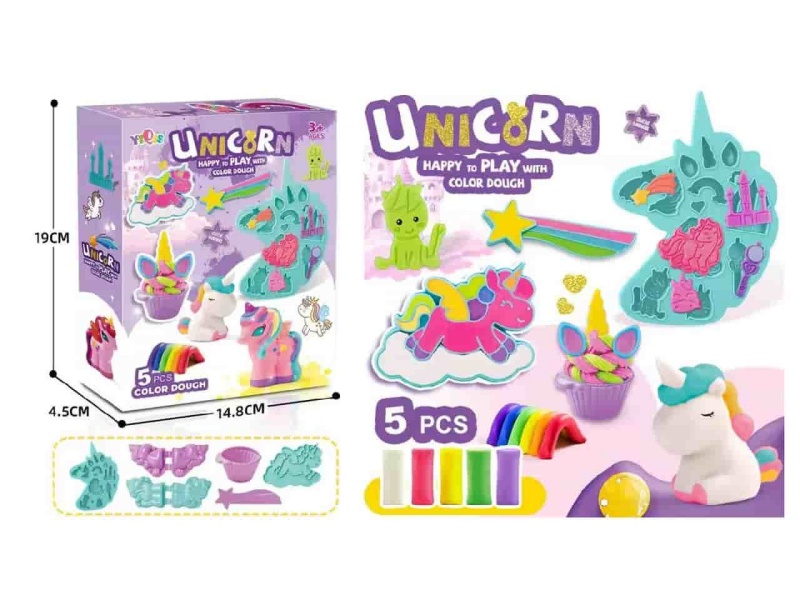 Unicorn Colored Clay