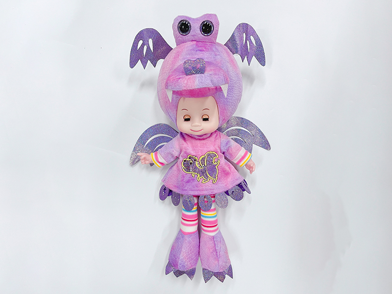20-Inch Crystal Fire-Breathing Dragon Music Doll (Bag)