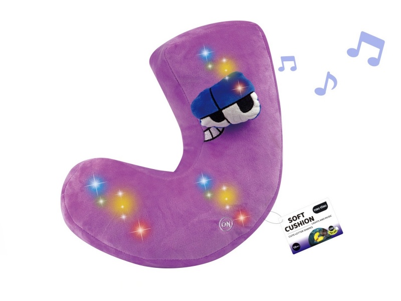 Alphabetic Plush Soothing Pillow - J