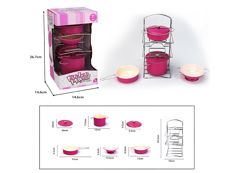 Stainless Steel Tableware Play Set 7PCS