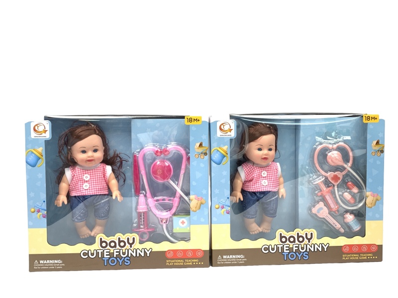 Two Sets Of 10-Inch Plush Toys And Medical Devices Are Mixed Together