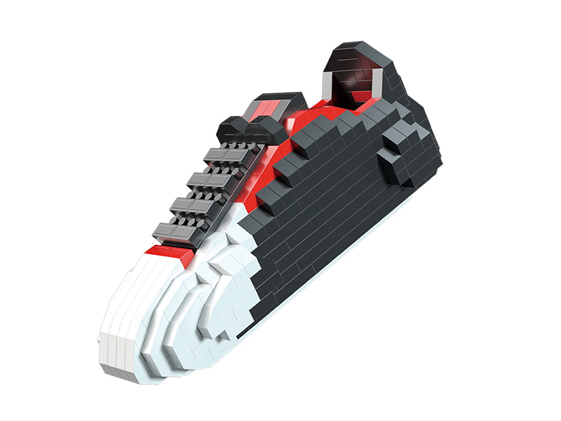 Black And White Mini Football Boots Building Blocks 306pcs