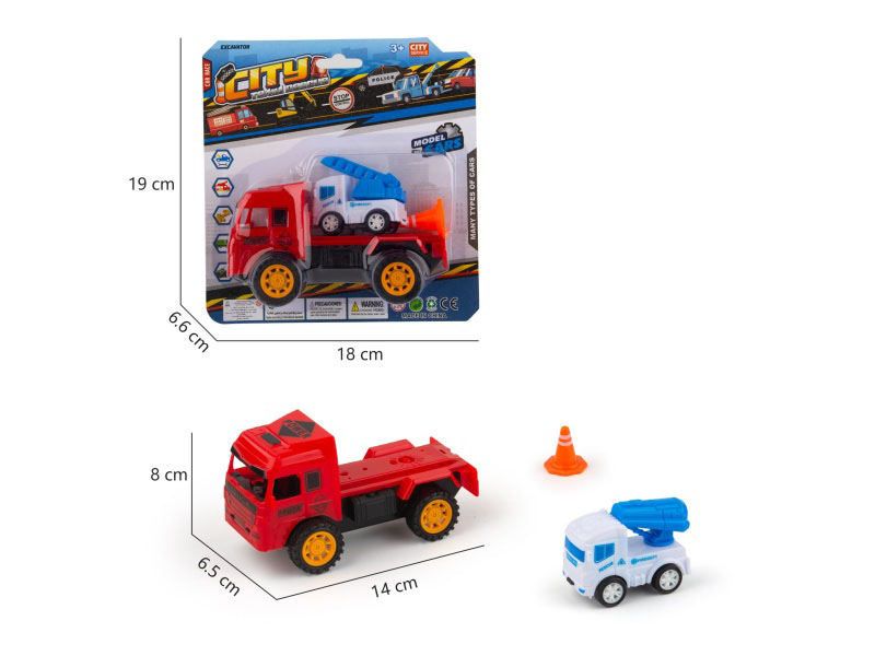 Inertial Vehicle-Mounted Rescue Vehicle + Roadblock